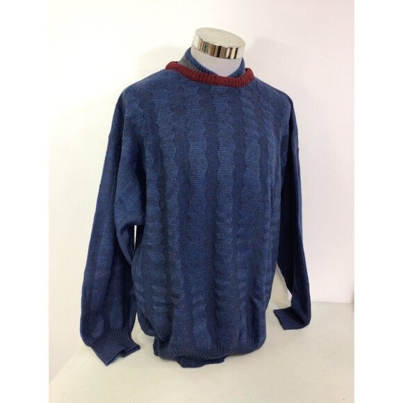 Vintage Wool Ski Sweater Made in Italy Mens Large - Picture 1 of 5